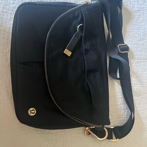 Lululemon Black Festival Bag with Adjustable Strap